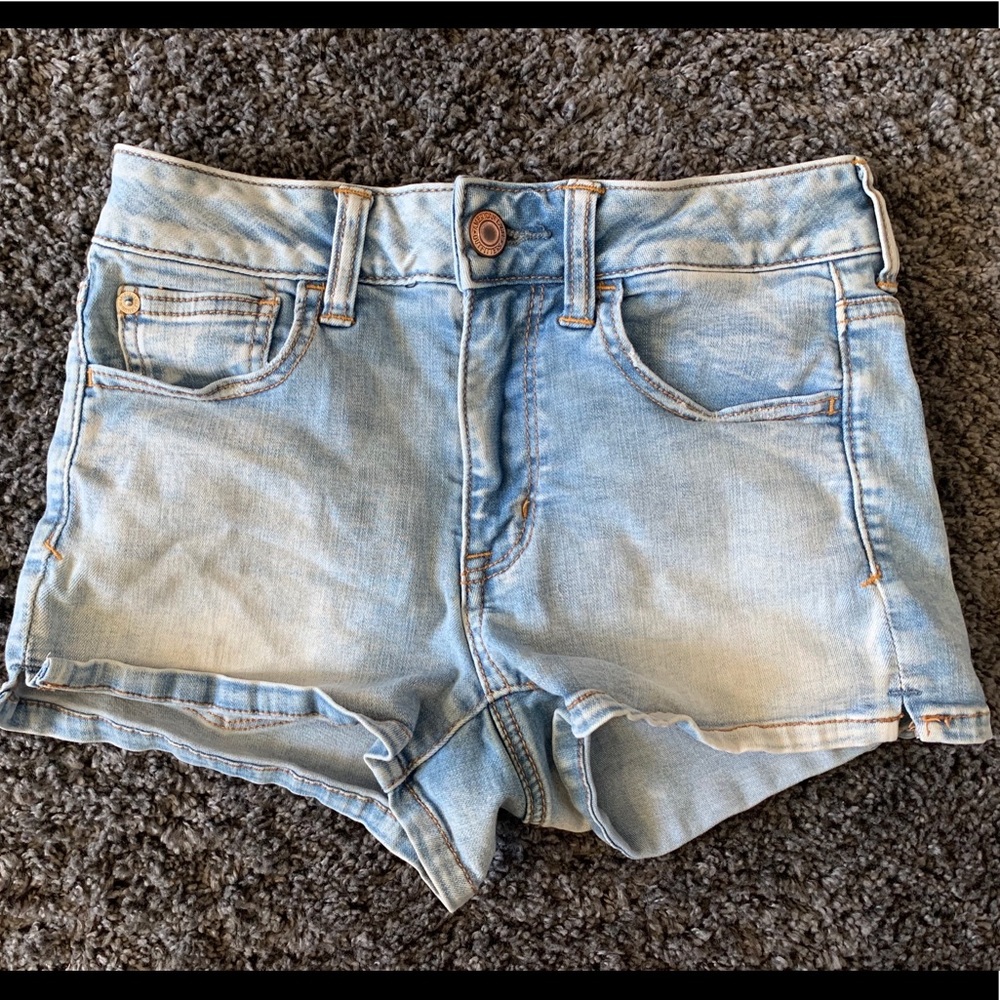 American Eagle Hi Rise Shortie Shorts